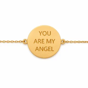 You Are My Angel Disc Bracelet