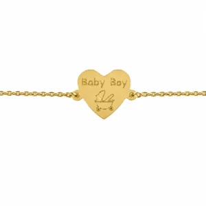 Baby Boy Heart Bracelet