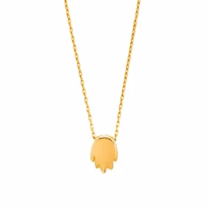 Hamsa Hand Gold Necklace
