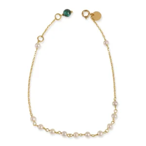 Pearl Bracelet with Turquoise Accent