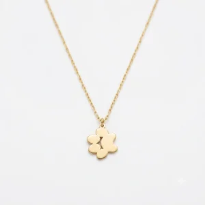 Double Dog Paw Necklace
