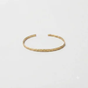 Hammered Open Cuff Bracelet
