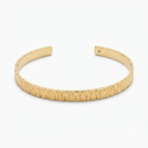 Textured Open Cuff Bracelet